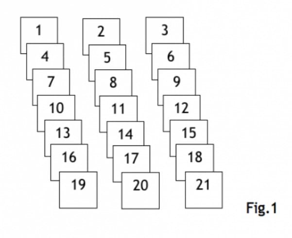 pirámide melodía Custodio Trucos de magia - El juego de 21 cartas - Matematicas